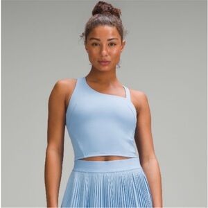 Lululemon Everlux Asymetrical Crop Tennis Tank in Sinatra Blue (10)